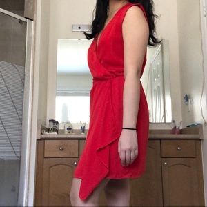 Aritzia Talula red mini dress